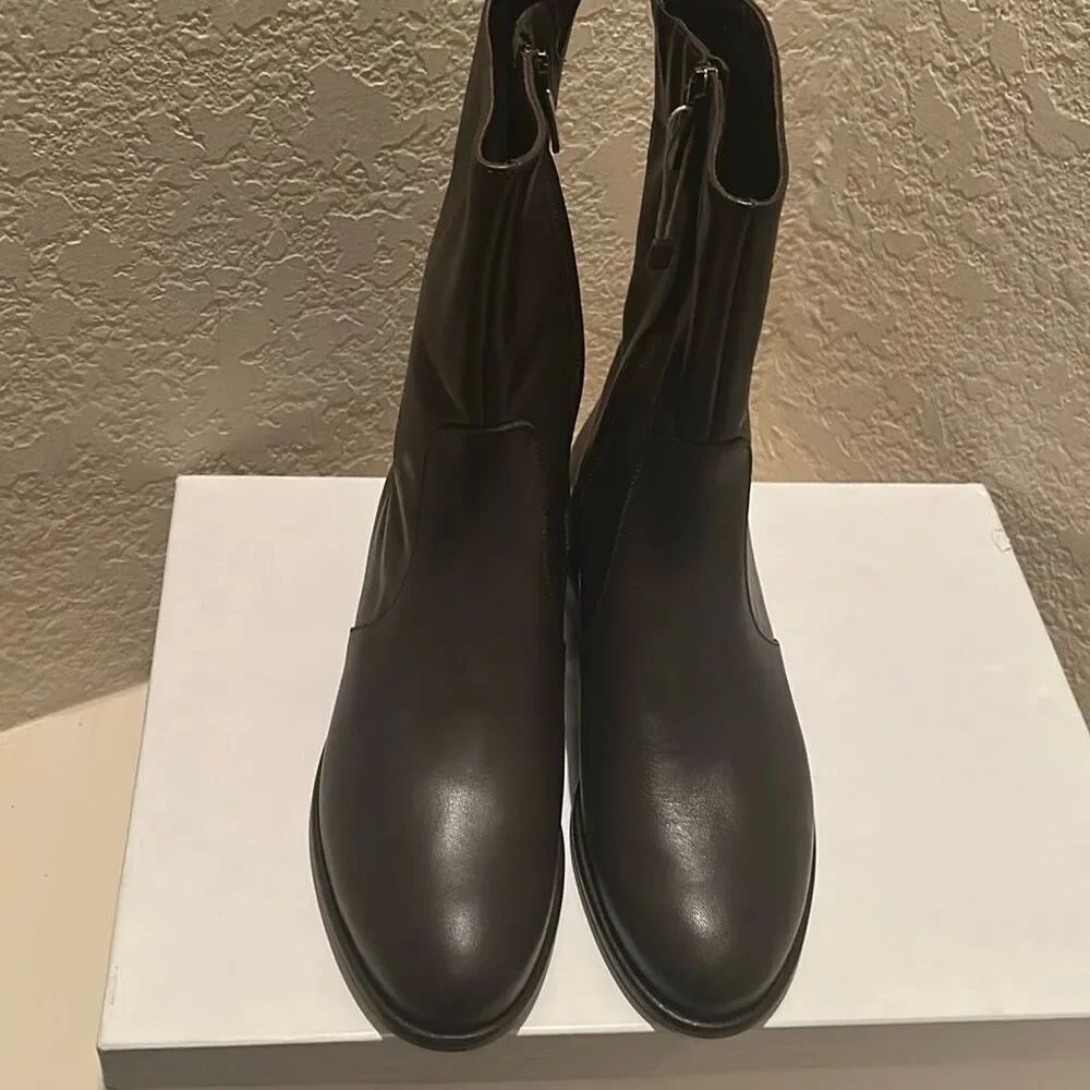 Leonardo Principi Ankle Boots Brown Leather Italian Luxury Minimalist Contempora